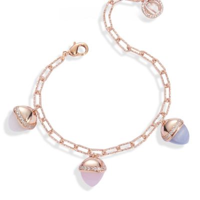 Triple Crystal Rose Gold Bracelet