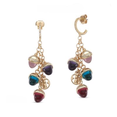 Resa Crescent Gold Earrings